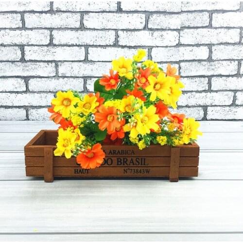 5 Colors Artificial Flowers Daisy With Yellow Core Wedding Decoration Simulation Flower Home Decor for Scrapbooking Handicraft