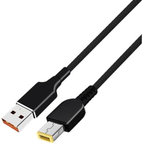 1.8M/5.9FT USB-A male head to Big square dc qc3.0 male power charger cable,Notebook quick charge cable