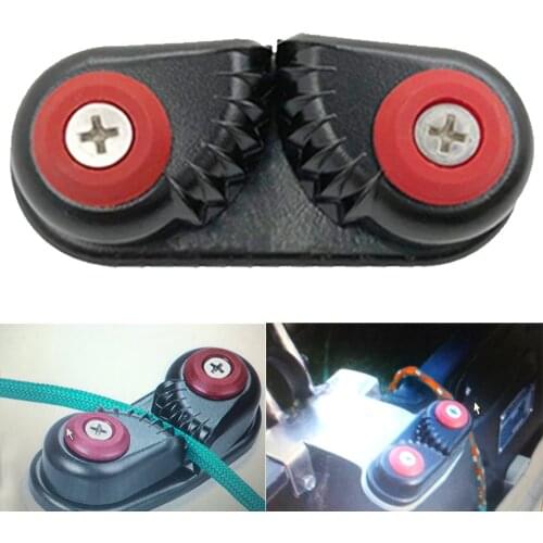 Kayak Aluminium Cam Cleat Boat Quick Entry Ball Bearing Cam Rope Cleat for Marine Rowing Sailboat Canoe Dinghy