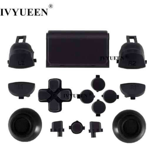 IVYUEEN for PlayStation Dualshock 4 PS4 Pro Slim CUH-ZCT2 Controller R2 L2 R1 L1 Trigger Dpad Action Buttons Mod Kit JDS JDM 040