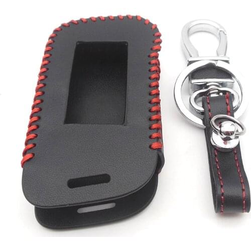 Starline A93 Leather Hand Sewn Remote Controller Cover Case For StarLine A93 A63 A39 A36 Two Way Car Alarm LCD Transmitter