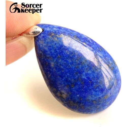 Mens Bijoux Blue Lapis Lazuli Beads Necklaces & Pendants Natural Stones Beads for Jewelry Making Accessories Womens Gift BD738