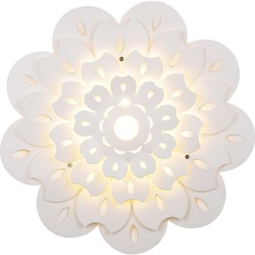 Nordic Bedroom Carving Flower Wall Light Aisle Corridor Living Room Cloakroom Lamp Hotel Bedside Staircase Led Ceiling Light