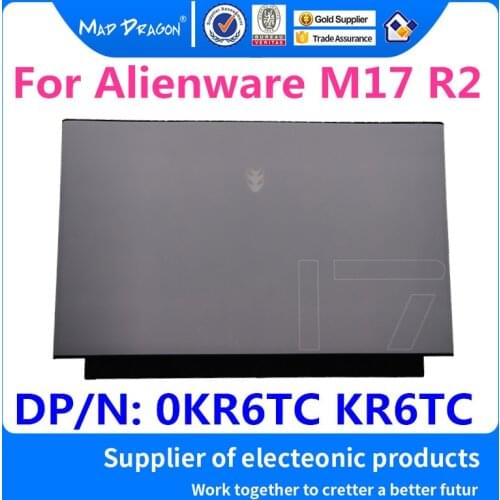 NEW original White LCD Top Cover LCD Back Cover Tobii Eye Tracker A shell For Dell Alienware M17 R2 new M17 R2 0KR6TC KR6TC