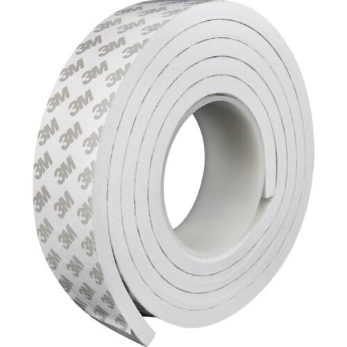 2Mx10mm Strong adhesive eva tape black door seal strip safety cabinet table corner bumper sticker chair leg pads floor protector