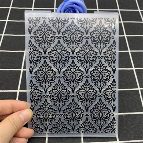 Diamond pattern transparent folding embossing board DIY handmade works background embossing mold