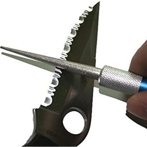 Knife Sharpener Retractable Diamond Sharpening Steel Rod Suitable For Kitchen Portable Outdoor Better Abrasive Grains