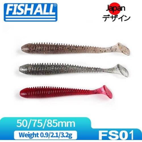 Swing Impact Soft Lure 50mm 75mm 85mm Plastic Rubber Bait For Bass Pike With Salt and Smell