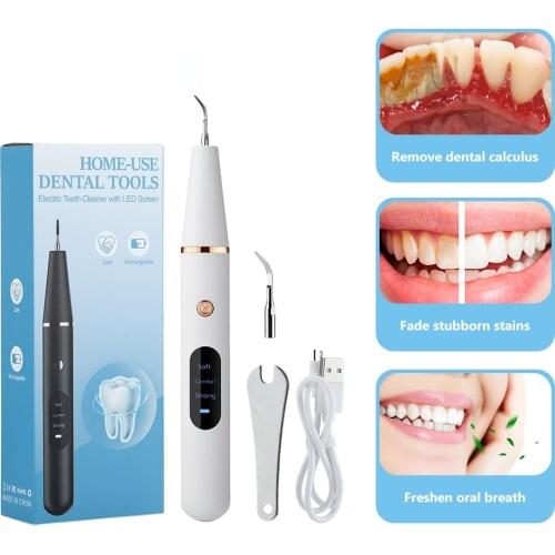 Ultrasonic Calculus Remover 3 Mode Electric Portable Dental Scaler Tooth Cleaner Smoke Stains Teeth Whitening Cleaning Device
