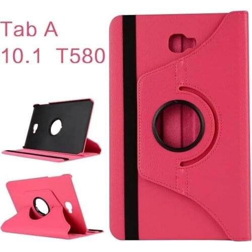 For Samsung Galaxy Tab A 10.1 T580 360 Rotating Pu Leater Stand Cover Case for Galaxy Tab A6 2016 T580/T585/T587 Tablet Case