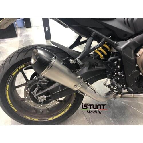 Slip On For Honda CBR650R CB650F CB650R CBR650F 2014-2020 CBR650R Escape Exhaust Muffler Front Link Pipe with Muffler Motorcycle