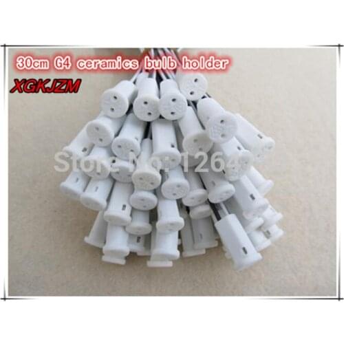 High quality 30CM Crystal lamp holder lamp holder socket G4 led / G4 / G4 bulb plug / G4 ceramics bulb holder 20pcs / lot