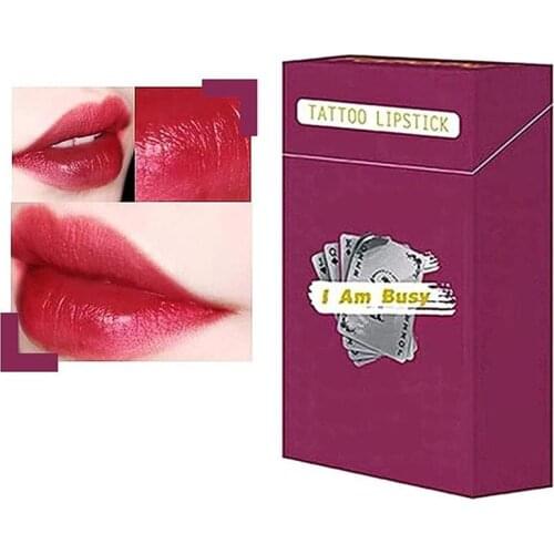 20Pcs/Set Cigarette Cotton Buds Lipstick Waterproof Disposable Liquid Lip Glosses Pintalabios тинт касметика Labios тинт для губ