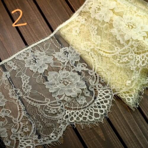 3 M/lot France Eyelash lace trim Underwear sewing fabric DIY wedding decoration decorative lace for garments