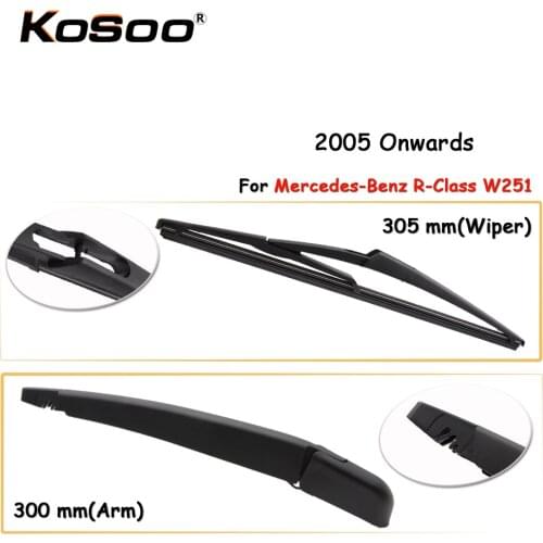 KOSOO Auto Rear Car Wiper Blade For Mercedes-Benz R-Class W251,305mm 2005 Onwards Rear Window Windshield Wiper Blades Arm