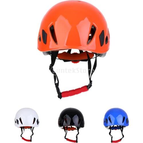 Safe Rock Climbing Downhill Caving Rappelling Rescue Helmet Protector White