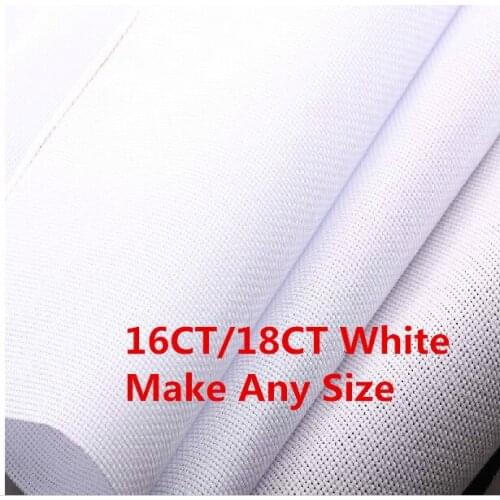 Canvas Fabric 200X150cm Or Make Any Size Worldwide Hot sell Aida Cloth Cross Stitch 16CT OR 18CT