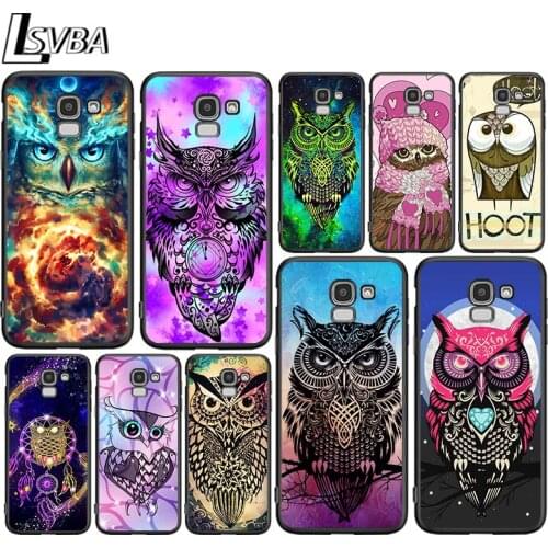 Animal Owl Art for Samsung Galaxy J2 J3 J4 Core J5 J6 J7 J8 Prime duo Plus 2018 2017 2016 Silicone Phone Cover