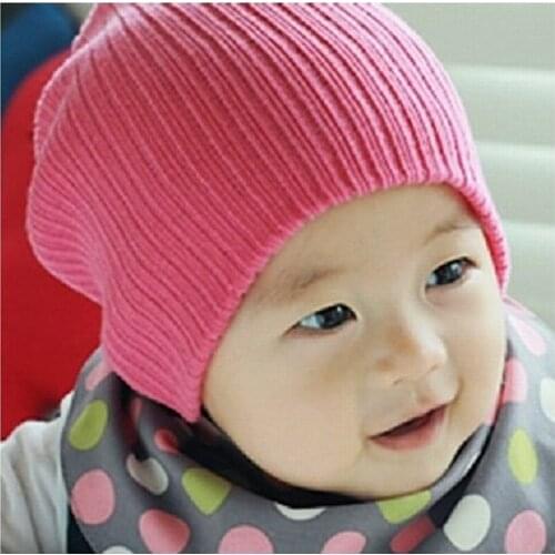 Winter Warm Baby Hend Hats Toddler Kids Boys Girls Hat Soft Newborn Knitted Hat Infrant Kids Hat Newborn Photography Props