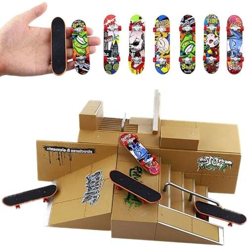 Finger SkateBoard Alloy Fingerboard Toy Professional Stents Fingers Skate Set Novelty Children Christmas Gift