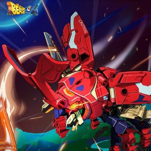 52TOY Beast Box Series Unicorn Deformation Animal Insect Tide Play Mech Deformation Toy Beetle Boy Toy