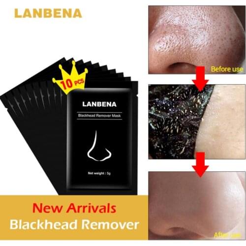 LANBENA 3/5/7/10/13packs Blackhead Remover Mask Black Face Mask Acne Treatments Peel Off Black Dots Black Mask Skin Care TSL1M