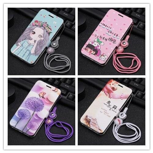 Cartoon Magnetic TPU Case for Xiaomi Mi 8 SE Case Flip Leather Wallet Painted Phone Cases for xiaomi mi 8 SE mi8 se
