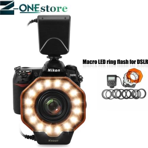 Macro LED Ring Flash Light for Canon 5D MarkIII 5D MarkII 650D/T4i 600D/T3i 550D/T2i 1100D/T3 60D 7D 6D