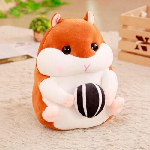 Lovely Hamster Dolls Plush Toys Simulation Hamster Guinea Pig Small Stuffed Toys Children Girls Room Decoration Holiday Gifts