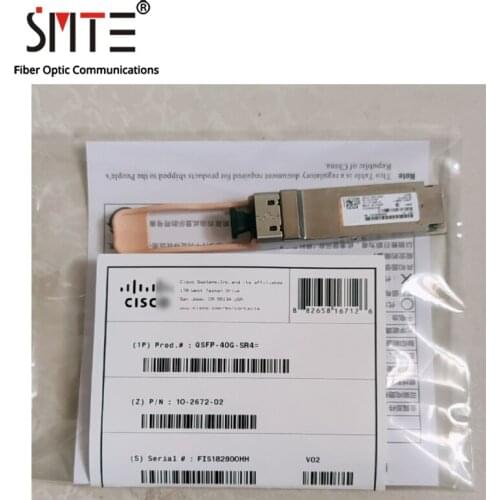 Original QSFP-40G-SR4= 40G 850nm MPO 300m Multimode QSFP+ Fiber Optical Module