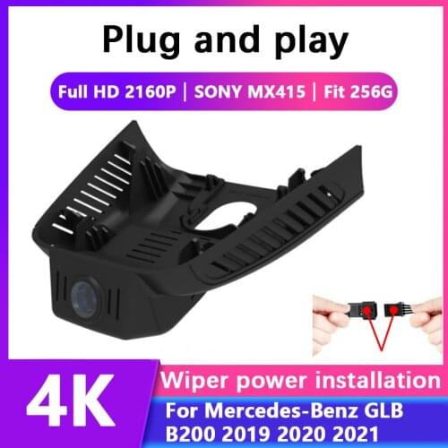 4K Plug and play Car DVR Wifi Video Recorder Dash Cam Camera For Mercedes-Benz GLB B200 2019 2020 2021 Novatek 96670+SONY MX415