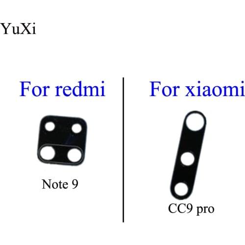 YuXi For Xiaomi Redmi Note 9 pro Back Rear Camera Glass Lens test good For Xiao mi CC 9pro Replacement Parts