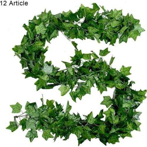 Green Artificial plants Creeper green leaf Ivy vine For Home Wedding Decora wholesale diy Hanging Garland Artificial Flowers