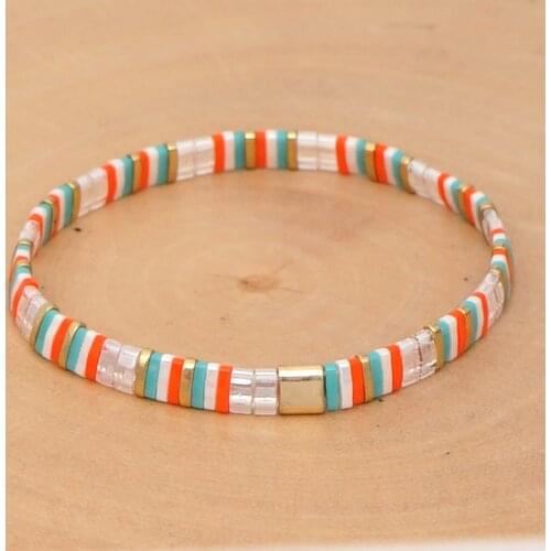 Go2boho Bracelet For Women Miyuki Tila Beads Bracelets Boho Colorful Trendy Pulseras Mujer 2020 Summer Beach Ins Fashion Jewelry