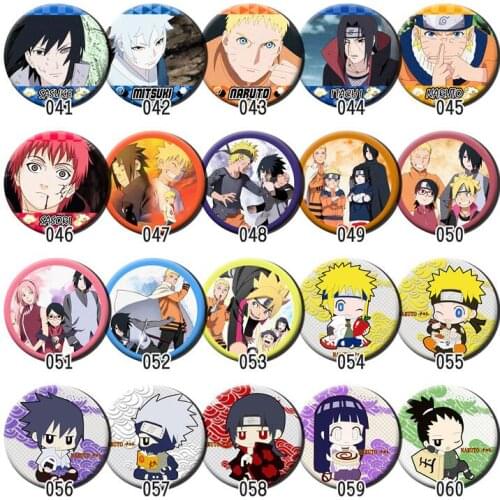 1pc 58mm Naruto acrylic Brooch Badges Pins Broche anime Fans