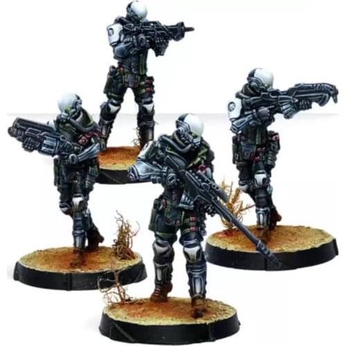 28101 Resin Figures Model kits Tactical team 4 figures Unassambled Unpainted