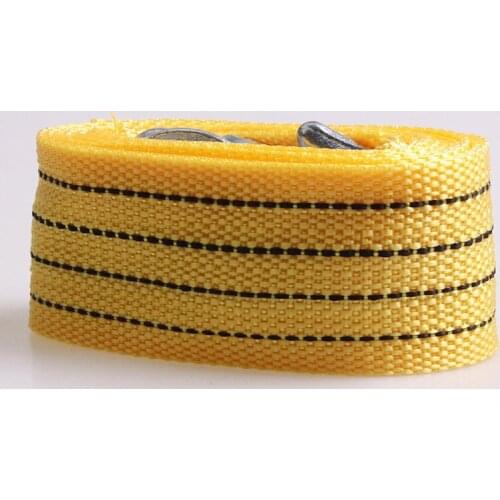 3 meters 3 tons towing rope car nylon car trailer hook fluorescent traction outdoor emergency tools