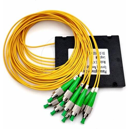 5pcs/lot FC/APC 1X8 ABS type Singlemode Fiber Optical splitter FTTH 1*8 optical fiber ConnectorFree delivery