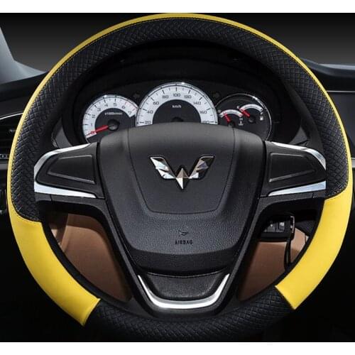 Auto Decoration Auto Steering Wrap Anti-wear 38cm/15in W211 MK5 W205 CX7 MK4 free shipping Breathable Fabric Braid