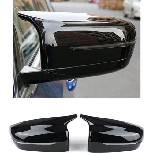 1 Pair For BMW 3 Series 5 Series G20 G30 17-20 Rear View Side Mirror Cover Case Trim ABS Style Car Rearview Mirror Cover