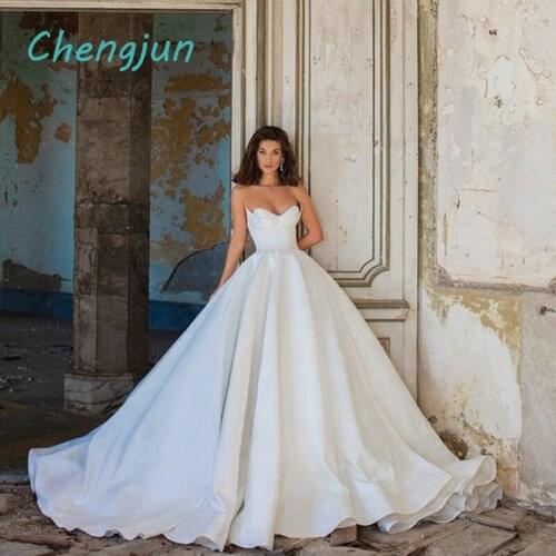 Satin Wedding Dresses Chengjun China