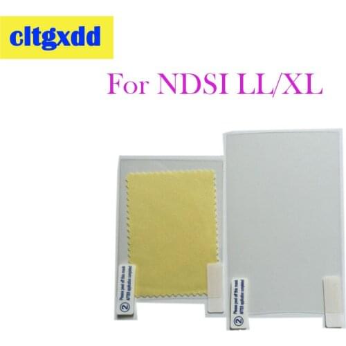 Cltgxdd 1Pcs 2 in 1 top bottom hd clear protective film surface protection cover for nintendo ndsill ll/xl lcd screen protector