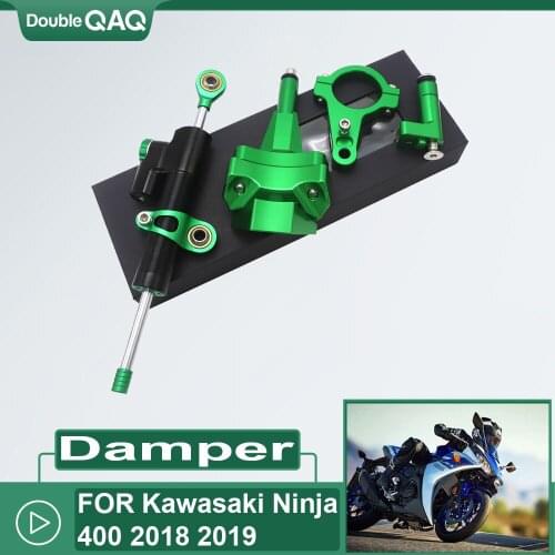 CNC Universal Aluminum Motorcycle Damper Steering Stabilize Safety Control For kawasaki ninja 400 Z400 2018 2019 ZX-4R