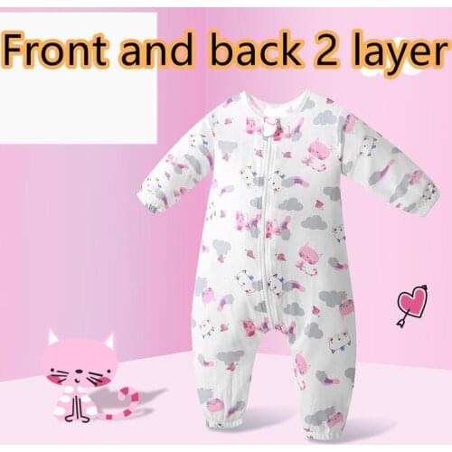 2021 Cotton Baby Romper Baby Clothing One Piece Sleeping Bag Summer Unisex Baby Clothes Girl And Boy Jumpsuits Sleeping Bags