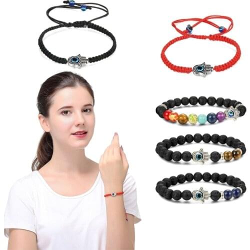 JAVRICK Black Bracelets