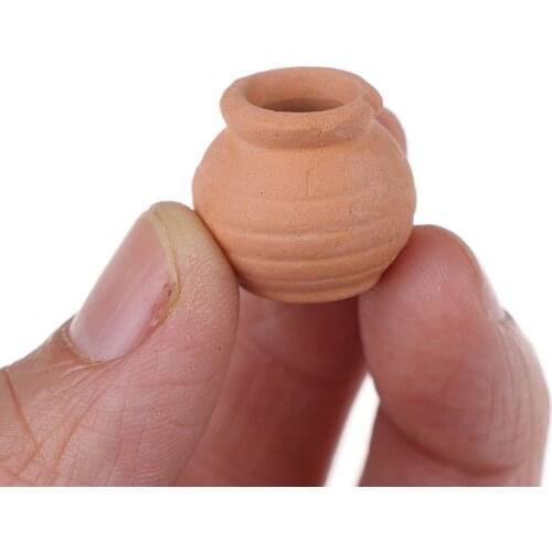Ceramics Flowerpot Simulation Furniture Flower Pot For Doll House Decoration 1/12 Dollhouse Miniature Accessories