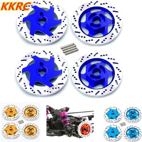 4pcs Metal Brake Disc Wheel Rim Box Hex Adapter For 1/10 RC Car TRX4 TRX6 SCX10 HSP Sakura D4 Racing On-Road