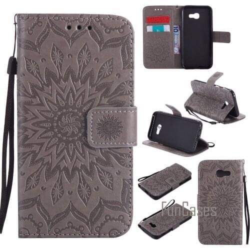 Fashion Embossed Case sFor fundas Samsung Galaxy A5 2017 / A5 2016 Case sFor coque Galaxy A5 2016 A510 Cover Case + Card Holders