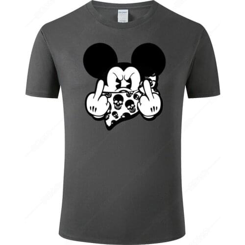 2021 Summer Mickey Mouse T-shirt Mens and Womens Fashion Short Sleeve Cool Printed Top Asian Size 2021