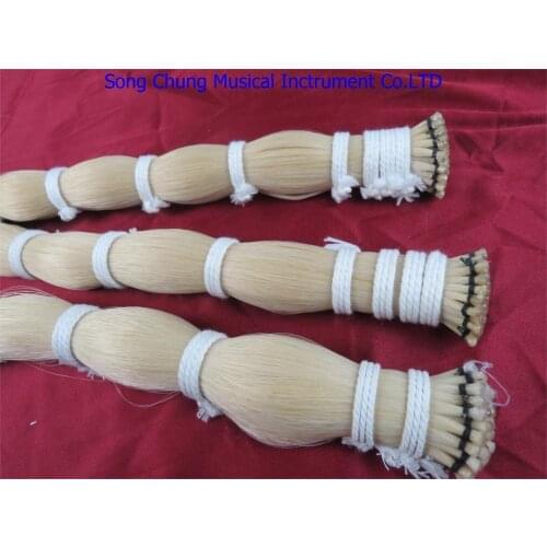 90 hanks violin bowhair Natural horsetail hair made